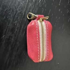 PORTLAND LEATHER Dopp Keychain in Sugar (pink)!!